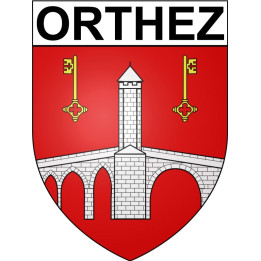 Pegatinas escudo de armas de Anglet adhesivo de la etiqueta engomada