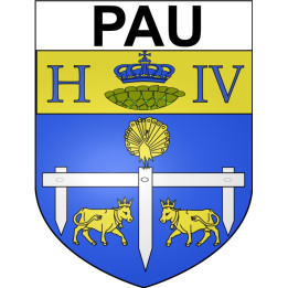 Pegatinas escudo de armas de Anglet adhesivo de la etiqueta engomada