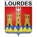 Lourdes 65 ville Stickers blason autocollant adhésif