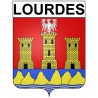 Lourdes 65 ville Stickers blason autocollant adhésif