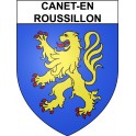 Canet-en-Roussillon 66 ville Stickers blason autocollant adhésif
