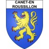 Pegatinas escudo de armas de Anglet adhesivo de la etiqueta engomada