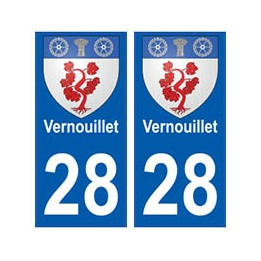 28 Vernouillet blason stickers ville