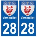 28 Vernouillet blason stickers ville