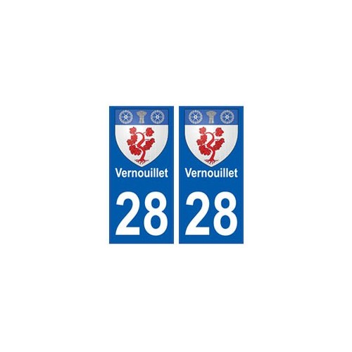 28 Vernouillet blason stickers ville