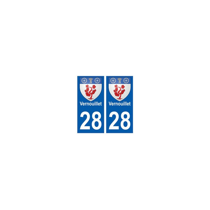 28 Vernouillet blason stickers ville
