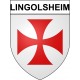 Lingolsheim 67 ville Stickers blason autocollant adhésif