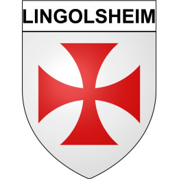Lingolsheim 67 ville Stickers blason autocollant adhésif