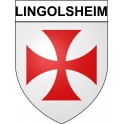 Lingolsheim 67 ville Stickers blason autocollant adhésif