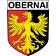 Obernai 67 ville Stickers blason autocollant adhésif