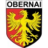Obernai 67 ville Stickers blason autocollant adhésif