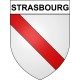 Strasbourg Sticker wappen, gelsenkirchen, augsburg, klebender aufkleber