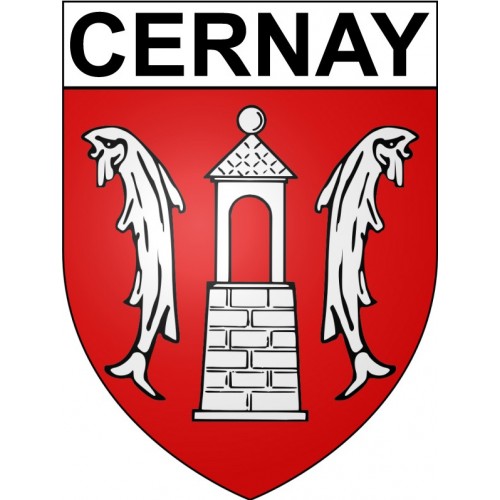 Cernay 68 ville Stickers blason autocollant adhésif