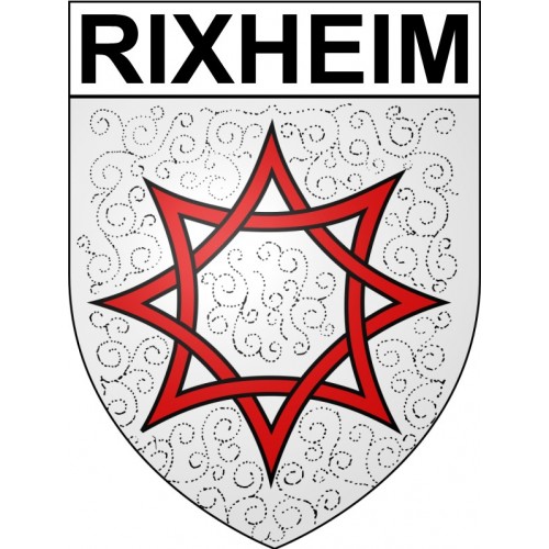 Rixheim 68 ville Stickers blason autocollant adhésif