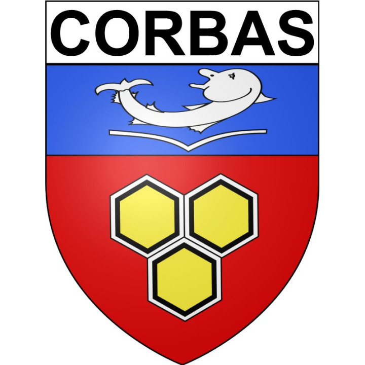 Pegatinas escudo de armas de Anglet adhesivo de la etiqueta engomada