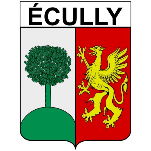 écully 69 ville Stickers blason autocollant adhésif