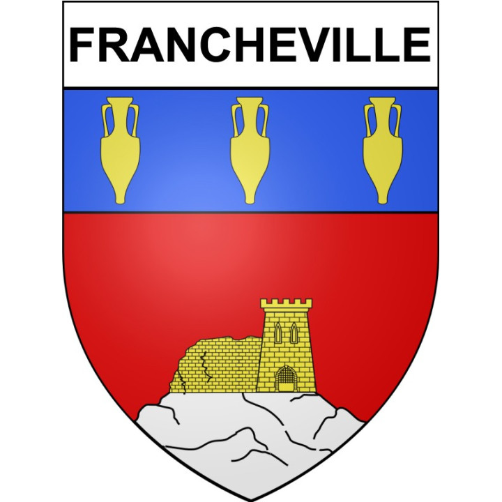 Francheville 69 ville Stickers blason autocollant adhésif