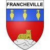 Francheville 69 ville Stickers blason autocollant adhésif