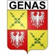 Pegatinas escudo de armas de Anglet adhesivo de la etiqueta engomada