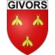 Givors 69 ville Stickers blason autocollant adhésif