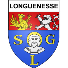 Pegatinas escudo de armas de Anglet adhesivo de la etiqueta engomada