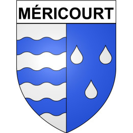 Méricourt 69 ville Stickers blason autocollant adhésif