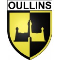 Oullins 69 ville Stickers blason autocollant adhésif