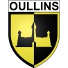 Oullins 69 ville Stickers blason autocollant adhésif