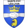 Sainte-Foy-lès-Lyon 69 ville Stickers blason autocollant adhésif