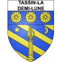 Tassin-la-Demi-Lune 69 ville Stickers blason autocollant adhésif