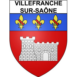 Villefranche-sur-Saône 69 ville Stickers blason autocollant adhésif