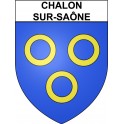 Pegatinas escudo de armas de Chalon-sur-Saône adhesivo de la etiqueta engomada