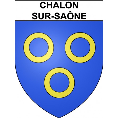 Chalon-sur-Saône 71 ville Stickers blason autocollant adhésif