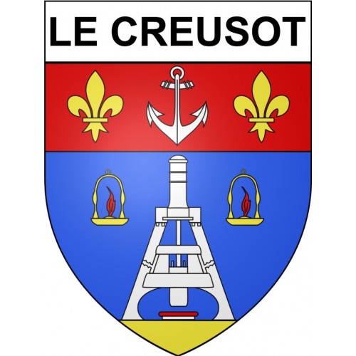 Le Creusot 71 ville Stickers blason autocollant adhésif