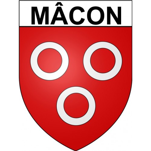 Mâcon 71 ville Stickers blason autocollant adhésif