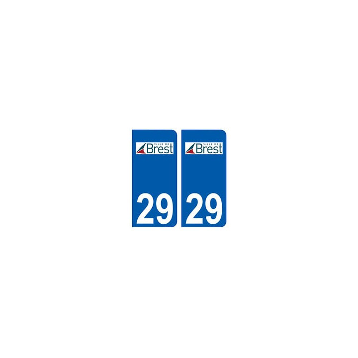 29 Brest logo autocollant plaque stickers ville