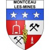 Montceau-les-Mines 71 ville Stickers blason autocollant adhésif