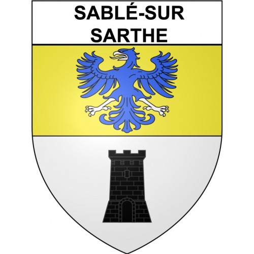 Pegatinas escudo de armas de Anglet adhesivo de la etiqueta engomada