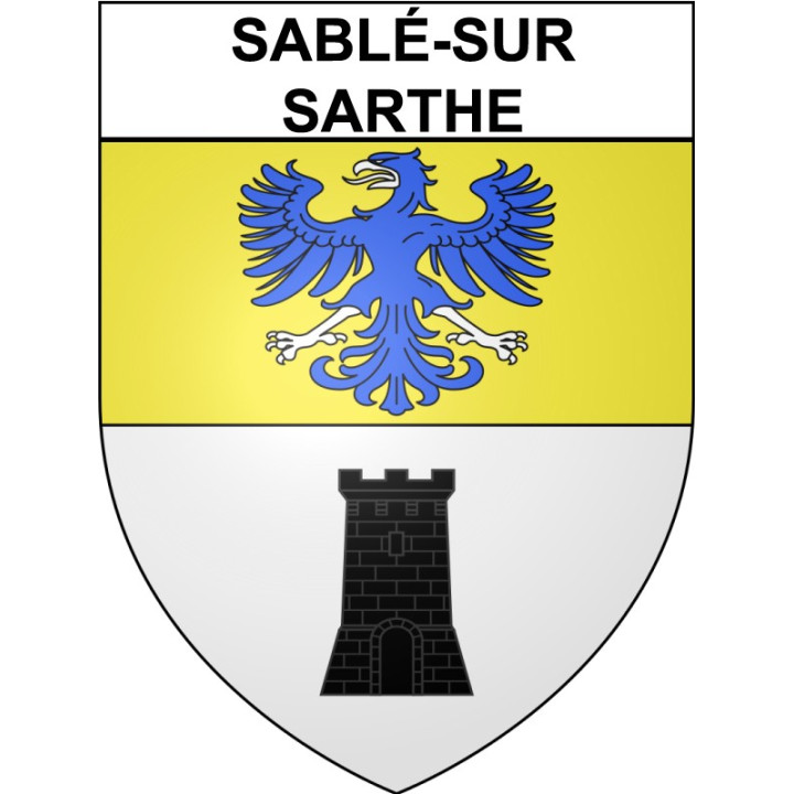 Sablé-sur-Sarthe 72 ville Stickers blason autocollant adhésif