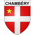 Pegatinas escudo de armas de Chambéry adhesivo de la etiqueta engomada