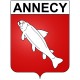 Pegatinas escudo de armas de Annecy adhesivo de la etiqueta engomada