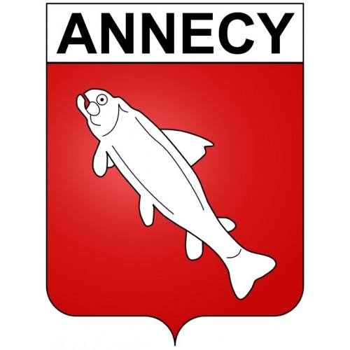 Annecy 74 ville Stickers blason autocollant adhésif 