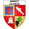 Pegatinas escudo de armas de Annecy adhesivo de la etiqueta engomada