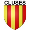 Pegatinas escudo de armas de Annecy adhesivo de la etiqueta engomada