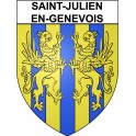 Saint-Julien-en-Genevois 74 ville Stickers blason autocollant adhésif