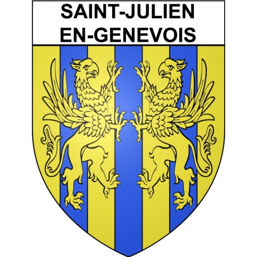 Pegatinas escudo de armas de Annecy adhesivo de la etiqueta engomada