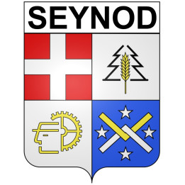 Seynod 74 ville Stickers blason autocollant adhésif
