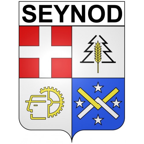 Seynod 74 ville Stickers blason autocollant adhésif
