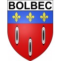 Pegatinas escudo de armas de Bolbec adhesivo de la etiqueta engomada