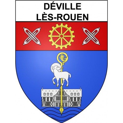 Pegatinas escudo de armas de Annecy adhesivo de la etiqueta engomada